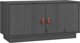 vidaXL vidaXL Szafka pod TV, szara, 80x34x40 cm, lite drewno sosnowe