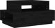 vidaXL Stolik kawowy, czarny, 80x55x40,5 cm, lite drewno sosnowe