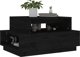 vidaXL Stolik kawowy, czarny, 80x55x40,5 cm, lite drewno sosnowe