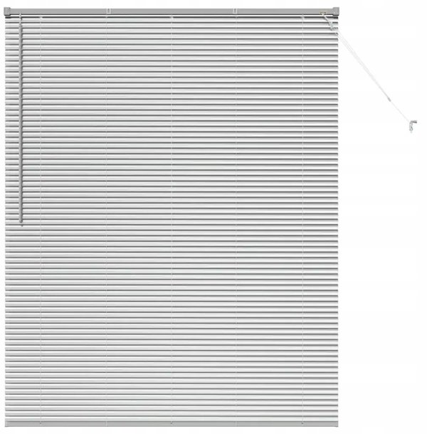 vidaXL Βενετικά στόρια ασημί 175 x 140 cm αλουμίνιο