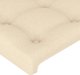 vidaXL Σετ 2 κρεμ κεφαλάρια κρεβατιού, 100x5x78/88 cm, ύφασμα