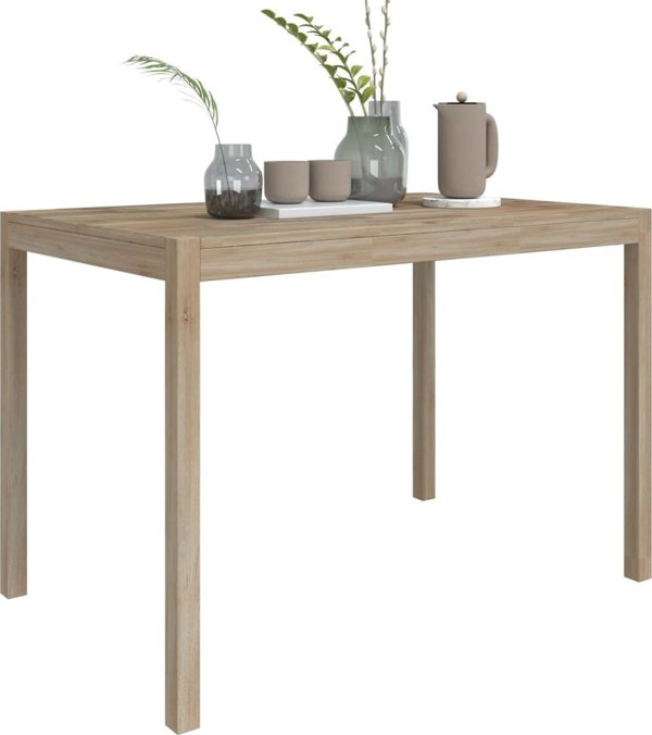 vidaXL Τραπέζι τραπεζαρίας, 110x70x75 cm, μασίφ ξύλο ακακίας