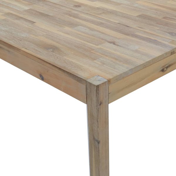 vidaXL Τραπέζι τραπεζαρίας, 110x70x75 cm, μασίφ ξύλο ακακίας