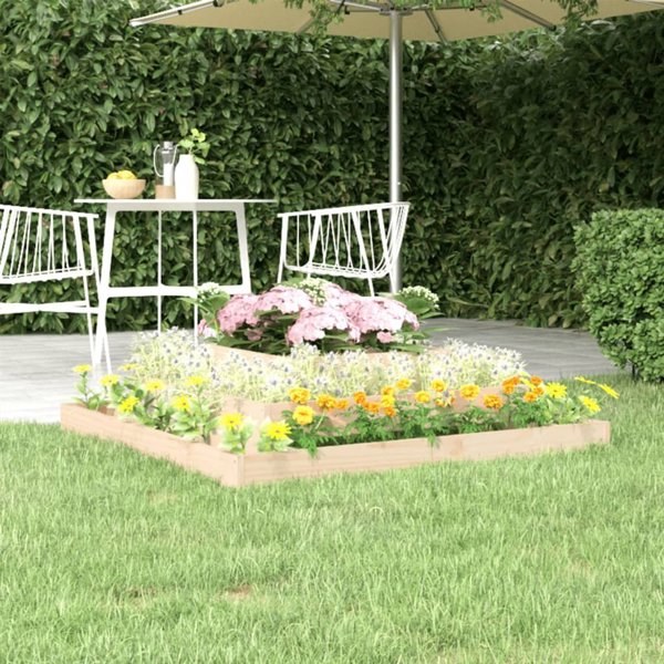 vidaXL Donica, 110x110x27 cm, lite drewno sosnowe