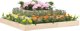 vidaXL Donica, 110x110x27 cm, lite drewno sosnowe