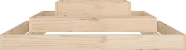 vidaXL Donica, 110x110x27 cm, lite drewno sosnowe