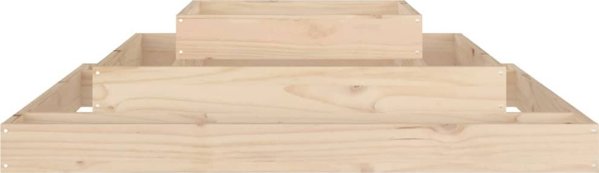 vidaXL Donica, 110x110x27 cm, lite drewno sosnowe