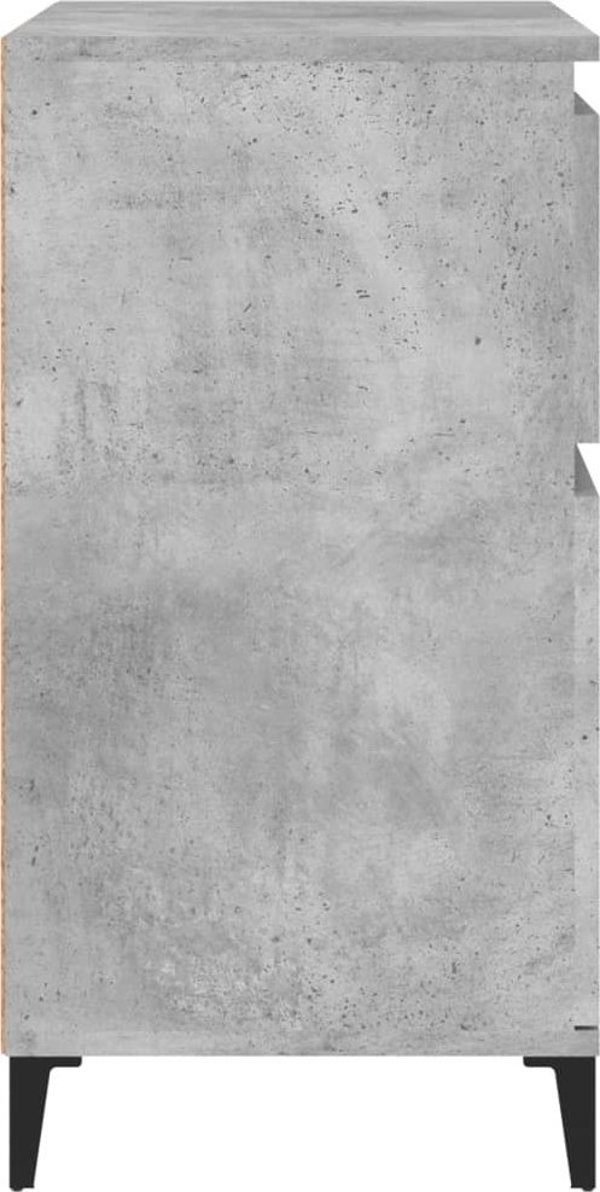 vidaXL Συρταριέρα, γκρι τσιμέντου, 60x35x70 εκ., ξύλινο υλικό