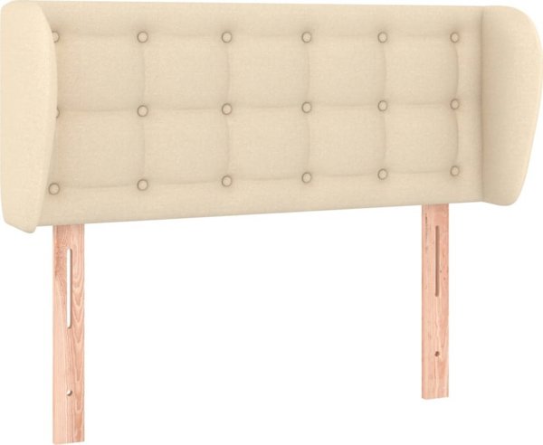 vidaXL Κεφαλάρι uszak, κρεμ, 103x23x78/88 cm, ύφασμα