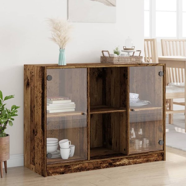 vidaXL Ντουλάπι από παλιό ξύλο, 102x37x75,5 cm, υλικό ξύλου