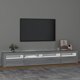 vidaXL Έπιπλο TV με LED φωτισμό, γκρι Sonoma δρυς, 240x35x40 cm