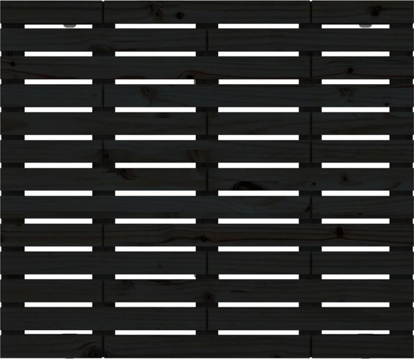 vidaXL Κεφαλάρι κρεβατιού, μαύρο, 141x3x91,5 cm, μασίφ πεύκο