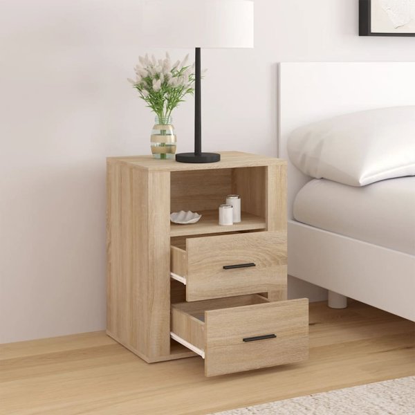 Szafka nocna vidaXL, dab sonoma, 50x36x60 cm, material drewnopochodny