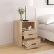 Szafka nocna vidaXL, dab sonoma, 50x36x60 cm, material drewnopochodny