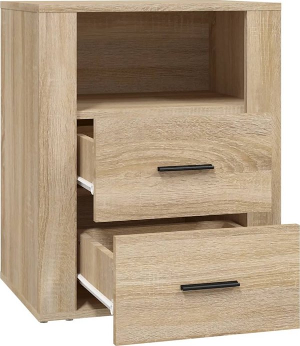 Szafka nocna vidaXL, dab sonoma, 50x36x60 cm, material drewnopochodny