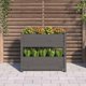 vidaXL Donica, szara, 77x25x66 cm, lite drewno sosnowe