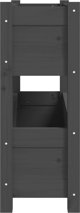vidaXL Donica, szara, 77x25x66 cm, lite drewno sosnowe