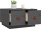 vidaXL Stolik kawowy, szary, 60x53x35 cm, lite drewno sosnowe
