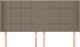 vidaXL κεφαλάρι uszak, taupe, 203x16x118/128 cm, ύφασμα