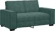 vidaXL Sofa 2-osobowa, ciemnozielona, 120 cm, tapicerowana aksamitem