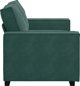 vidaXL Sofa 2-osobowa, ciemnozielona, 120 cm, tapicerowana aksamitem