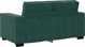 vidaXL Sofa 2-osobowa, ciemnozielona, 120 cm, tapicerowana aksamitem