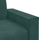 vidaXL Sofa 2-osobowa, ciemnozielona, 120 cm, tapicerowana aksamitem