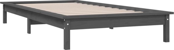 vidaXL Rama κρεβατιού, 90x190 εκ., από μασίφ πεύκο, μονό 3FT