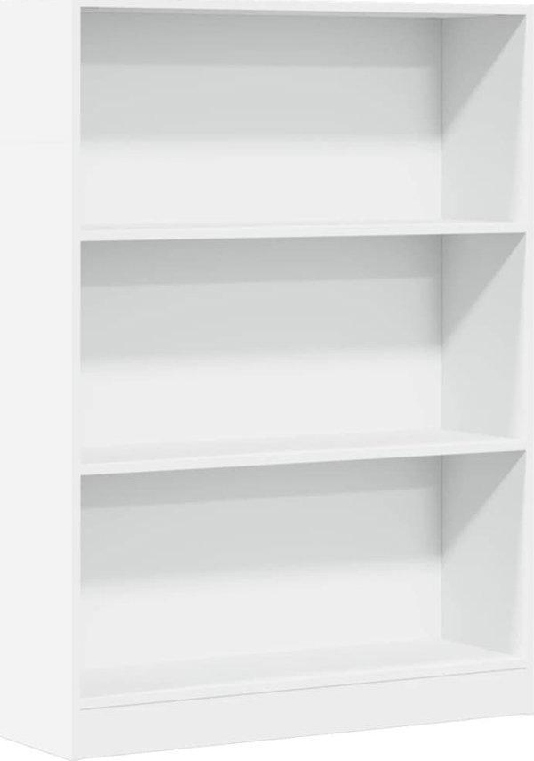vidaXL Rafak, leuko, 80x24x109 cm, yliko drosopoihmenos xylon