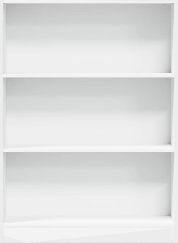 vidaXL Rafak, leuko, 80x24x109 cm, yliko drosopoihmenos xylon