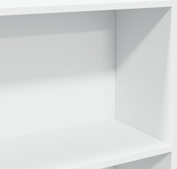 vidaXL Rafak, leuko, 80x24x109 cm, yliko drosopoihmenos xylon