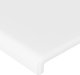 vidaXL Zaglowek do lozka, bialy, 100x5x118/128 cm, sztuczna skora