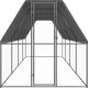 vidaXL Εξωτερικό κλουβί για κοτόπουλα, 2x8x2 m, γαλβανισμένος χάλυβας