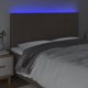 vidaXL Κεφαλάρι Κρεβατιού με LED, taupe, 160x5x118/128 cm, ύφασμα