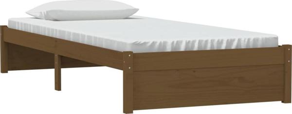 vidaXL Κρεβατοκάμαρα από μασίφ ξύλο, μέλι καφέ, 90 x 200 εκ.
