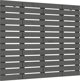 vidaXL Κεφαλάρι κρεβατιού, γκρι, 141x3x91,5 cm, μασίφ πεύκο