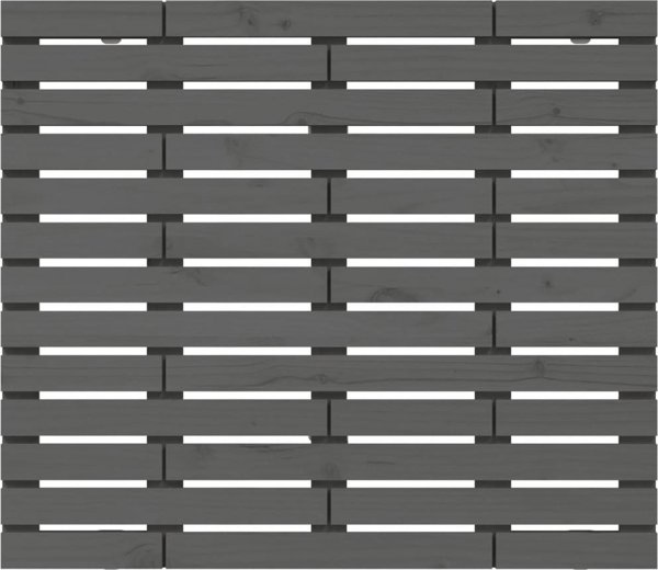 vidaXL Κεφαλάρι κρεβατιού, γκρι, 141x3x91,5 cm, μασίφ πεύκο