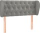 vidaXL vidaXL Κεφαλάρι uszak, ανοιχτό γκρι, 93x23x78/88 cm, βελούδινο