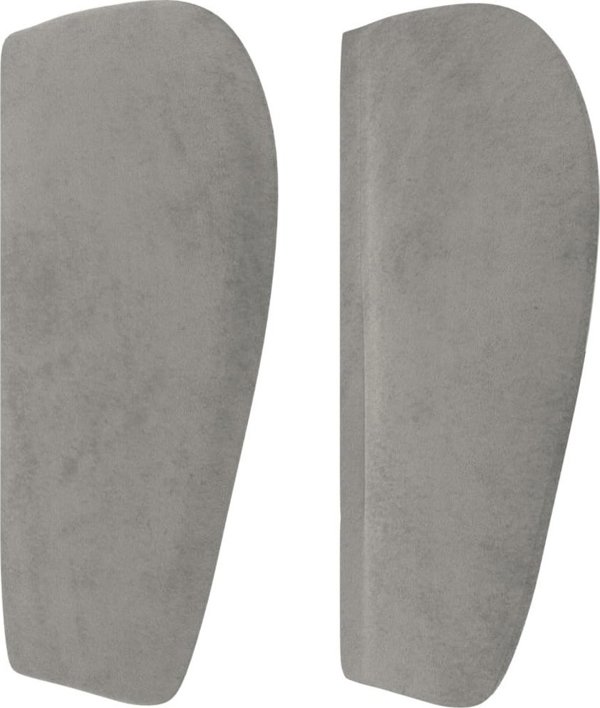 vidaXL vidaXL Κεφαλάρι uszak, ανοιχτό γκρι, 93x23x78/88 cm, βελούδινο