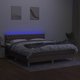 vidaXL Κρεβάτι κοντινένταλ με στρώμα, taupe, 180 x 200 cm, ύφασμα