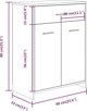 vidaXL Ντουλάπι μπάνιου, καπνιστή δρυς, 60x33x80 εκ.