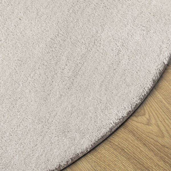 vidaXL Μάλλινο Χαλί 140x200 εκ. Χρώμα Άμμου, Αντιολισθητικό