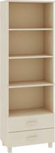 vidaXL Βιβλιοθήκη, μελί καφέ, 60x35x180 εκ., από ξύλο πεύκου