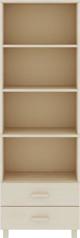 vidaXL Βιβλιοθήκη, μελί καφέ, 60x35x180 εκ., από ξύλο πεύκου