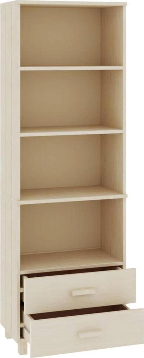 vidaXL Βιβλιοθήκη, μελί καφέ, 60x35x180 εκ., από ξύλο πεύκου