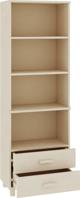vidaXL Βιβλιοθήκη, μελί καφέ, 60x35x180 εκ., από ξύλο πεύκου