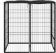 vidaXL vidaXL Kojec dla psa, 6 paneli, czarny, 50x100 cm, stalowy