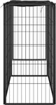 vidaXL vidaXL Kojec dla psa, 6 paneli, czarny, 50x100 cm, stalowy