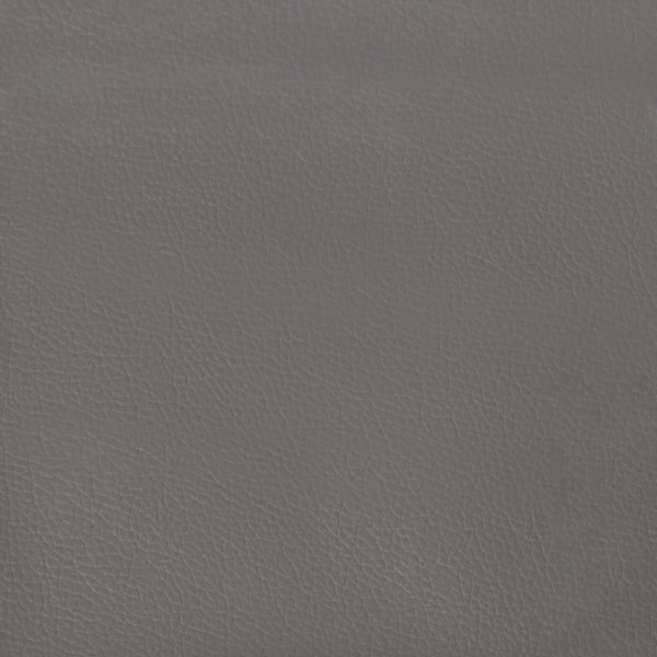 vidaXL Πλαίσιο κρεβατιού, γκρι, 140x200 cm, επενδεδυμένο με τεχνητό δέρμα