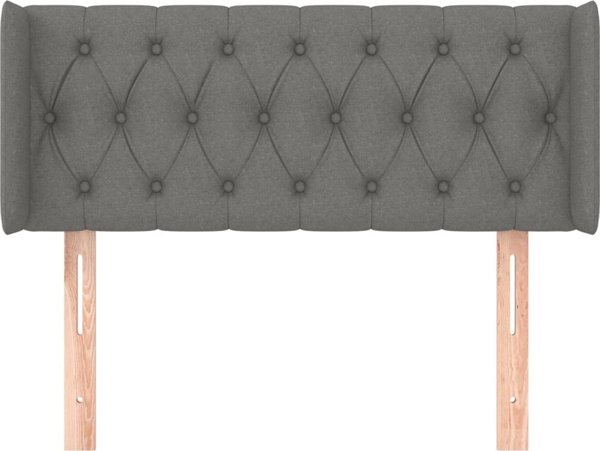 vidaXL Ζαγλόωεξ uszak, σκούρο γκρι, 93x16x78/88 cm, ύφασμα
